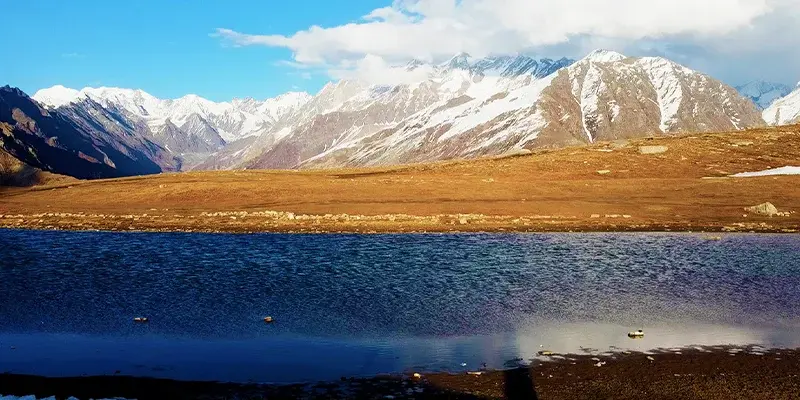 Manali hill station snow-capped mountains valley view Himachal Pradesh